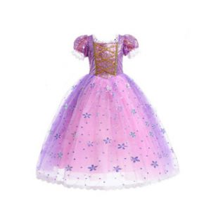 Prinsessenjurk paars 122-128 