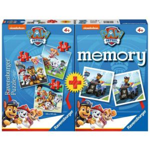 Paw patrol Memory met 48 Kaarten en Puzzel 25-36-49 Stukjes 