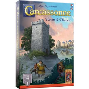  999 Games - Carcassonne: Torens & Dieven - Uitbreiding 4 - Nieuwe Versie - NL - EN 