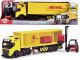 DHL vrachtwagen met heftruck - licht en geluid