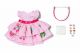 Baby born jurk met pins 43cm