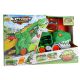 Transporter carrycase dino met 2 diecast auto's 