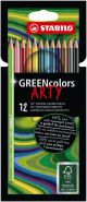 Kleurpotlood Stabilo Arty Green Colors: 12 stuks 