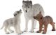 Schleich Wolf met welpen