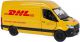 Kinsmart Bus Mercedes-benz Sprinter Dhl 12 Cm 1:36 Staal Geel