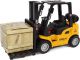  2-play Vorkheftruck Pull-back 14 Cm Geel/zwart 